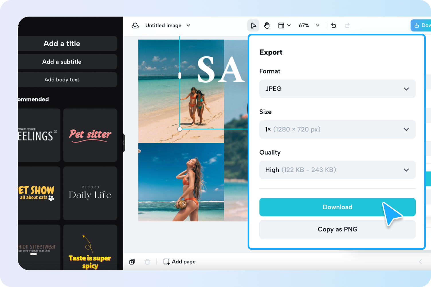 Xuất ảnh thu nhỏ của bạn